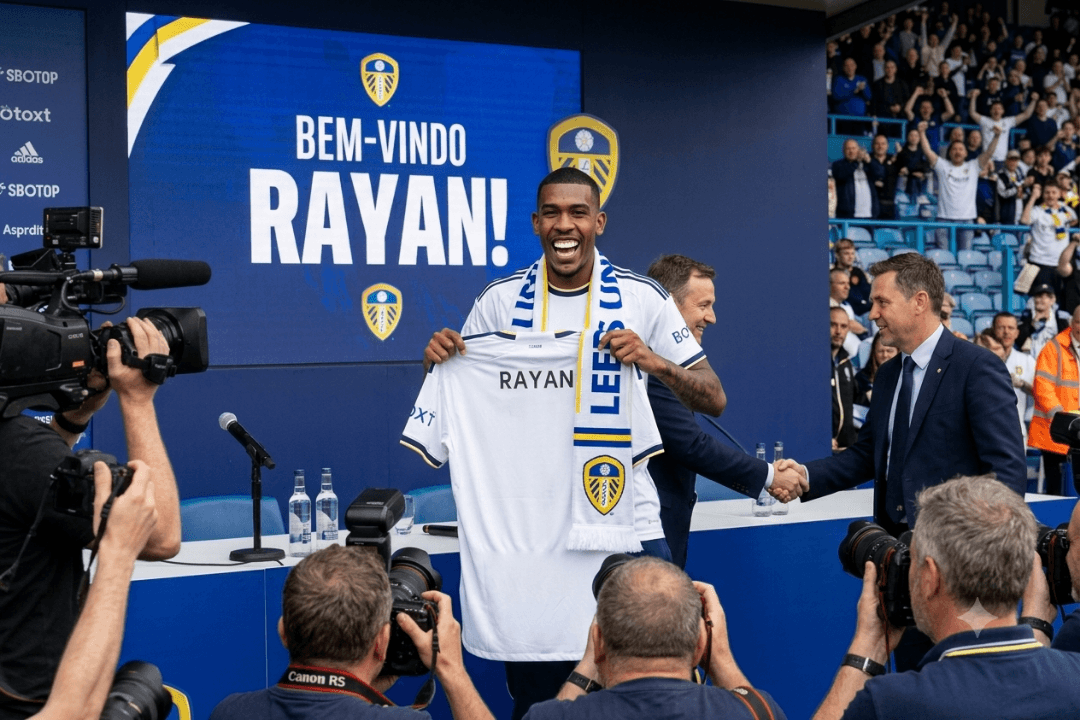 Oi! Boa noite! Será que tem contratação do rayan hoje?? Teve meus amgs rayan mais novo contratação do Leeds United🤍💙💛