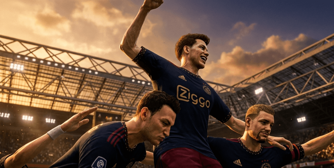 Estreia pelo Ajax aonde ganhamos de 3 a 0 +2 gols +1 assistência