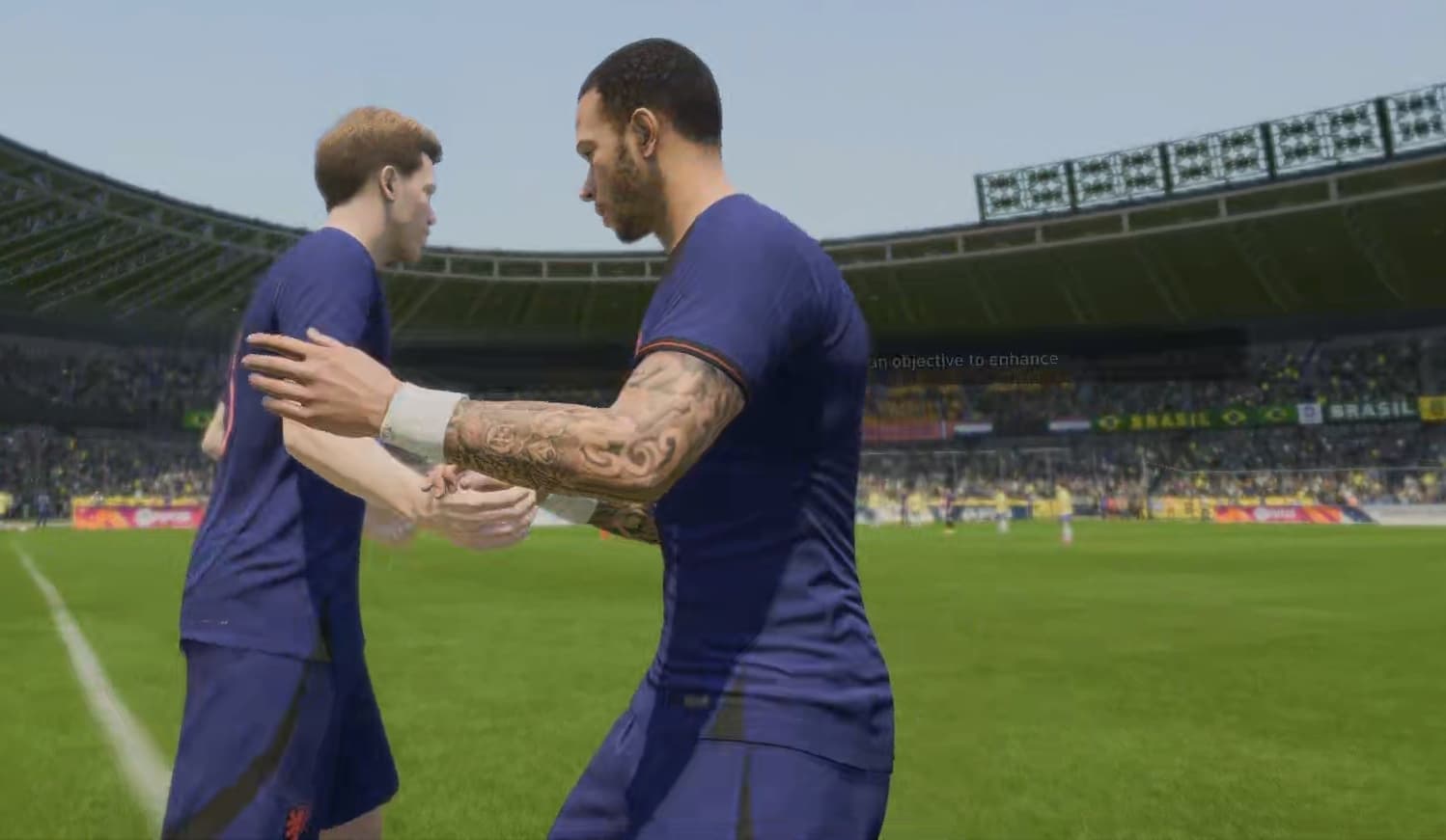 Minha estreia pela seleção numa partida contra o Brasil aonde acabamos ganhando de 1 a 0