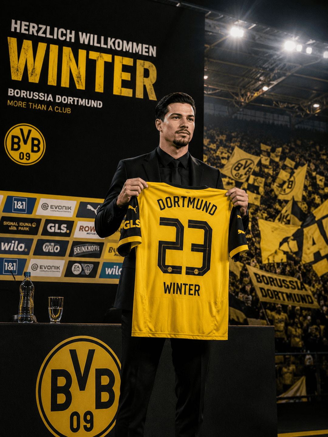 Willkommen, Winter fecha contrato com o Borússia, o jogador chega na Alemanha como maior transferência da história do Borússia 85 milhões…