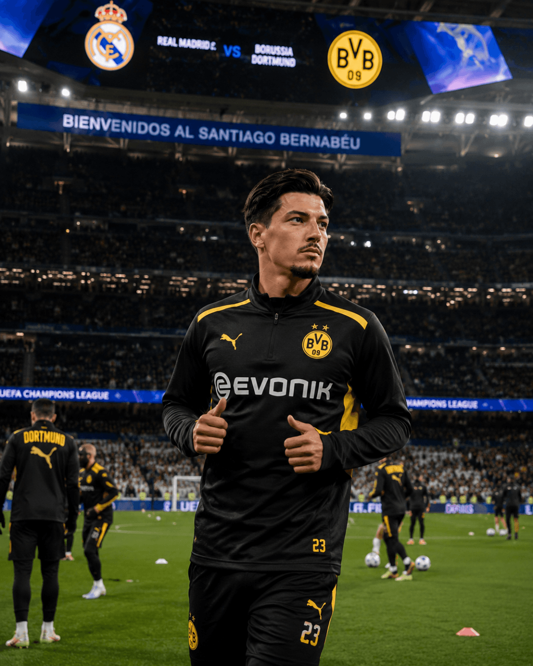 Noite de champions league, contra o Real Madrid