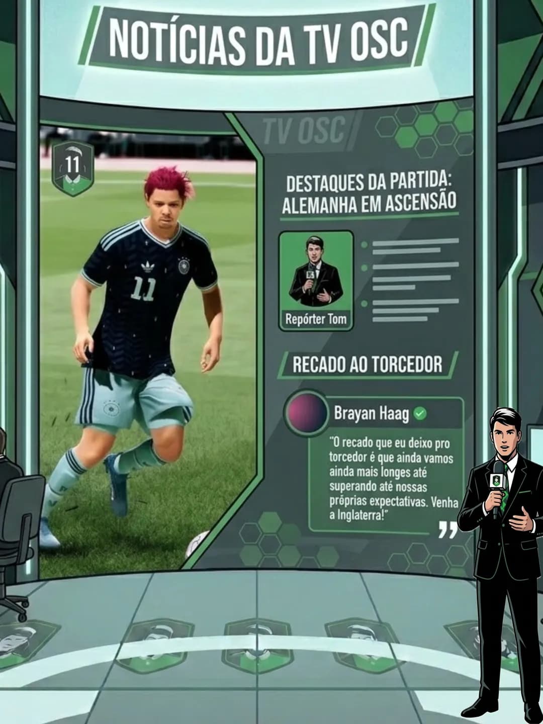 📡Tv OSC está no ar. 🌎 COPA DO MUNDO Após grande jogo contra o Uruguai, o craque {@}[Brayan Haag](68b513d1cdd603bf782f2a98) deu entrevis…