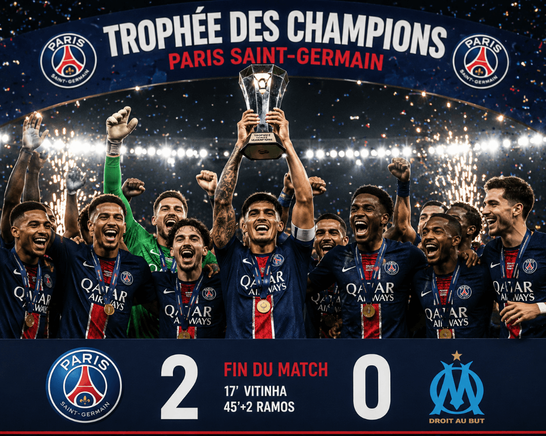CHAMPIONS 🏆 Somos campeões da TROPHÉE DES CHAMPIONS por 2-0 e os 2 gols foi do nosso MARTÍN ÁLVAREZ ❗ A imagem do placa está errado na v…