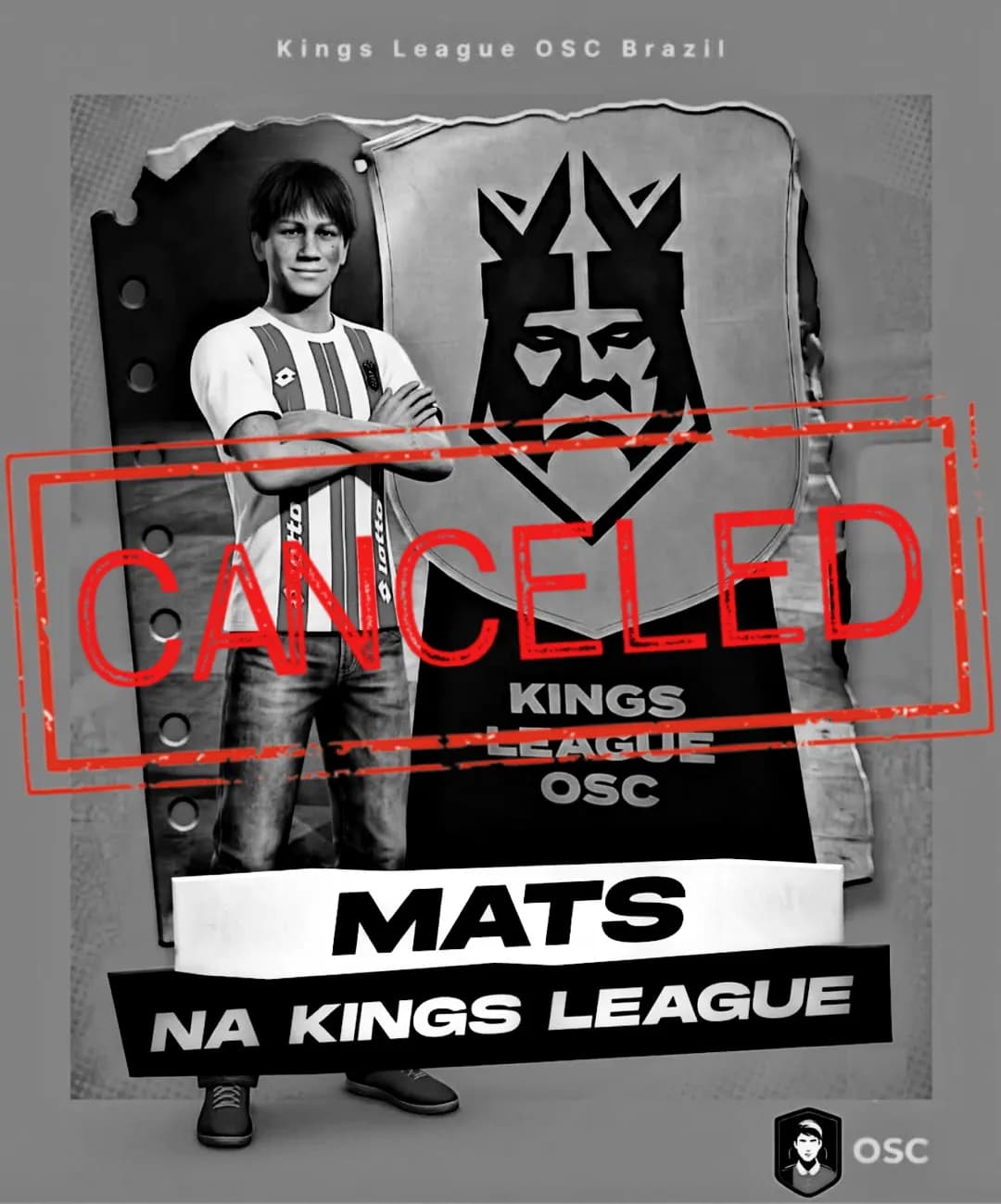 ⚔️ Contrato cancelado ⚔️ 👑Mats é oficialmente afastado da equipe Kings devido sua aposentadoria. 🔥Novidades em breve🔥