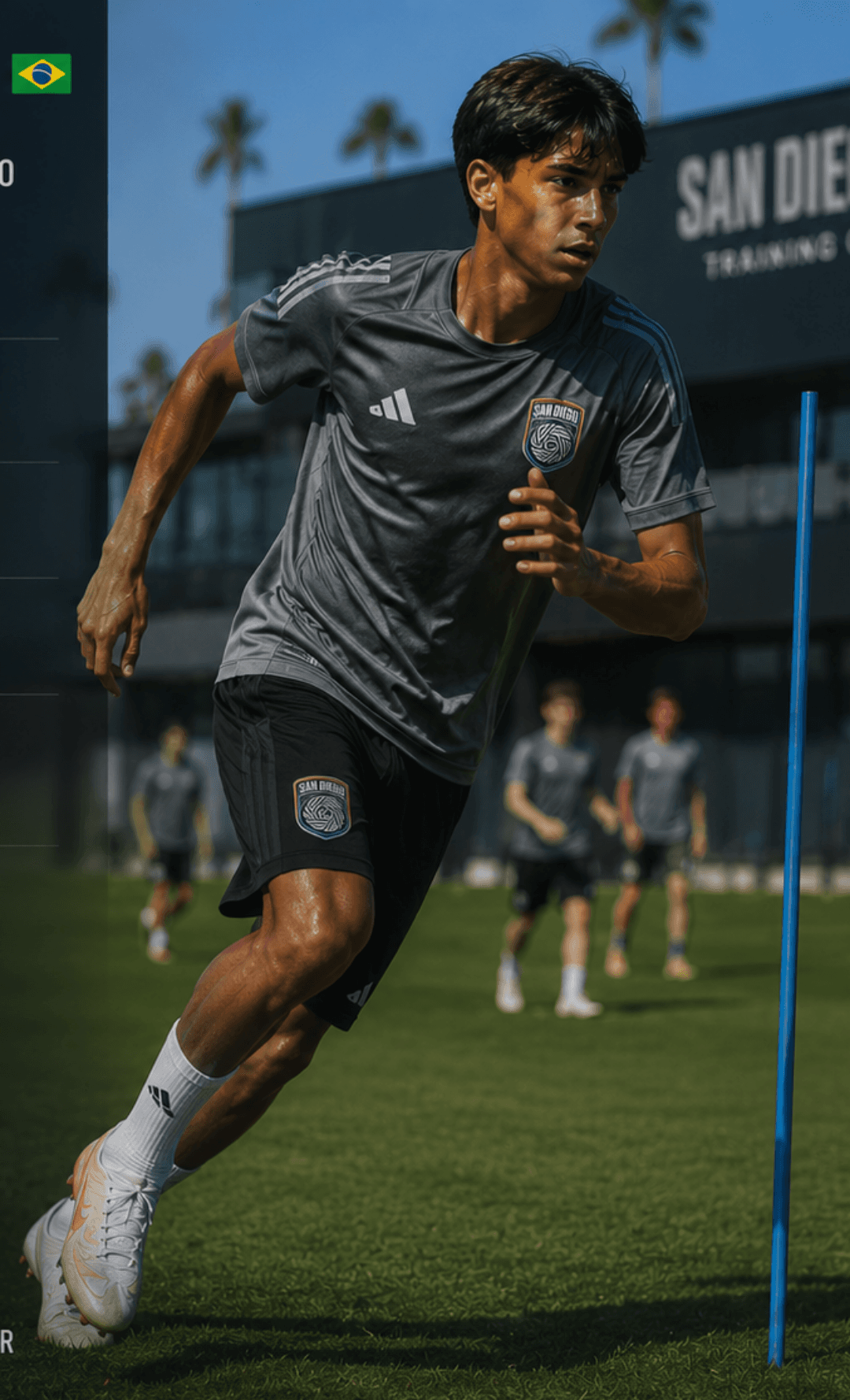 Bryan Rocha, após de reapresentar depois de descanso diante da partida entre LAFC E San Diego FC com Vitória de San Diego FC Jogadores te…