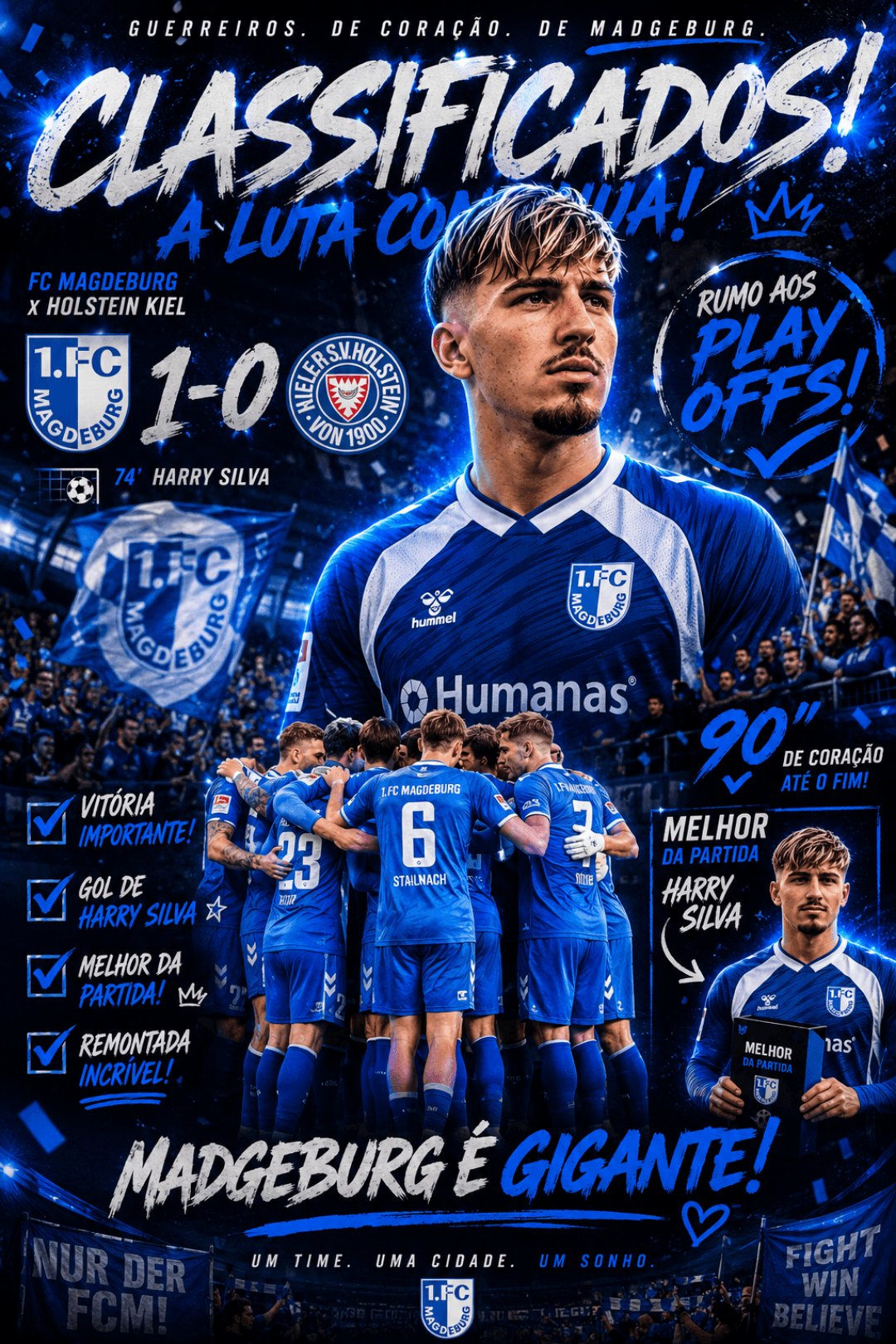 HOJE É FERIADO NA CIDADE, O TIME BUSCOU A REMONTADA E NAS ÚLTIMAS 4 RODADAS DA 2.BUNDESLIGA CONSEGUIMOS SAIR DA LANTERNA PARA DISPUTAR O …