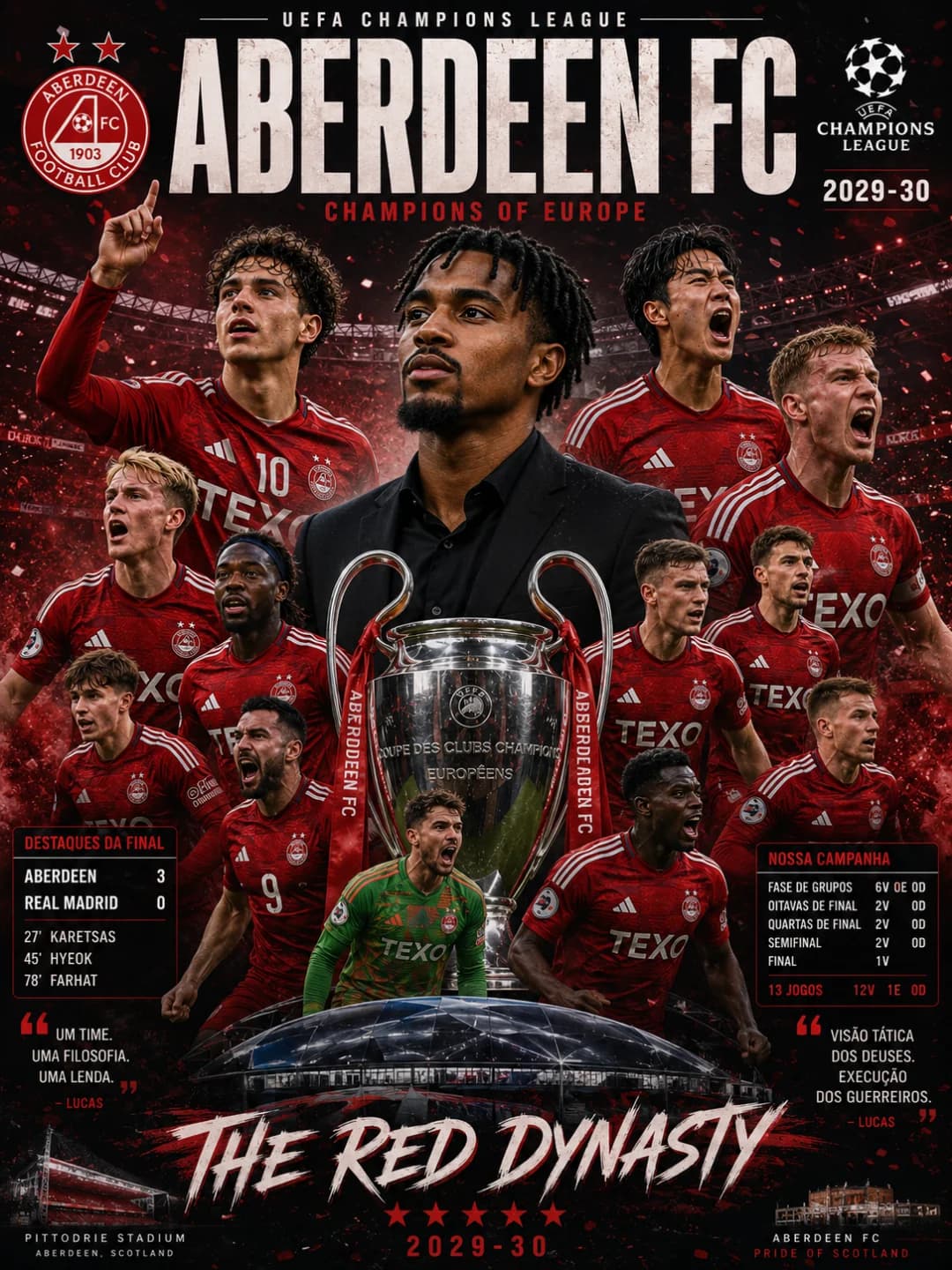 The Dons Campeões da Champions em Cima do city 3x2 o jogo mais emocionante 🔥🔥