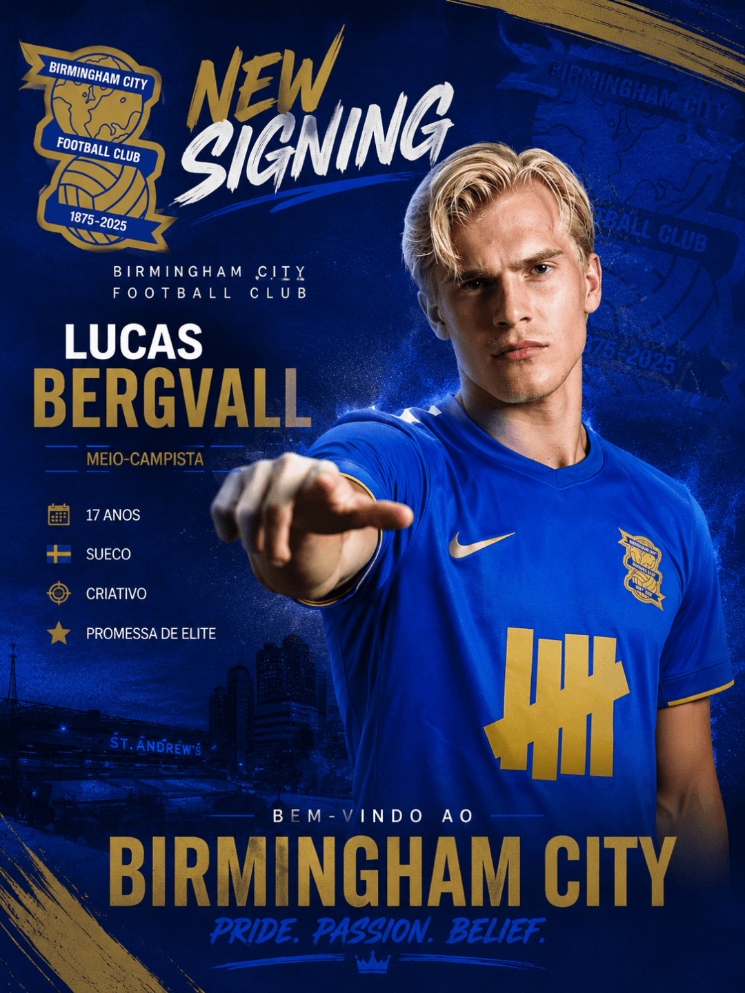 Nova contratação lucas bergvall
