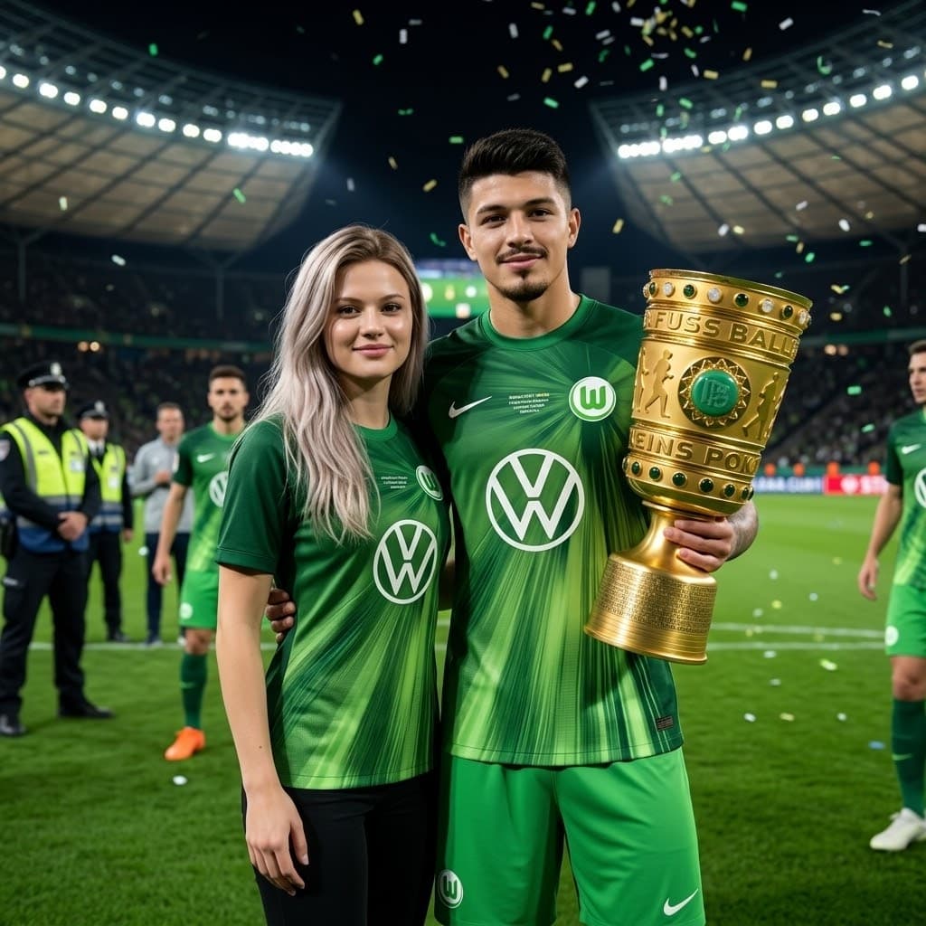 CAMPEÕES DA DFB POKAL 🏆 Obrigado {@}[Ingrid Braut Solberg](6a44308834b9ec022ce94810) pelo apoio amor ❤️ ⚽ +1 Wolfsburg 1x0 Borussia Dort…