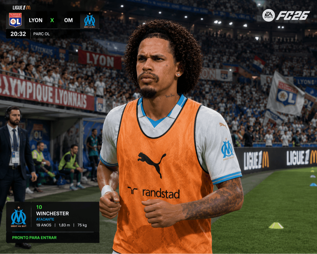 busca de mais uma vitória pelo Olympique de Marseille. 💙🤍🏟️”