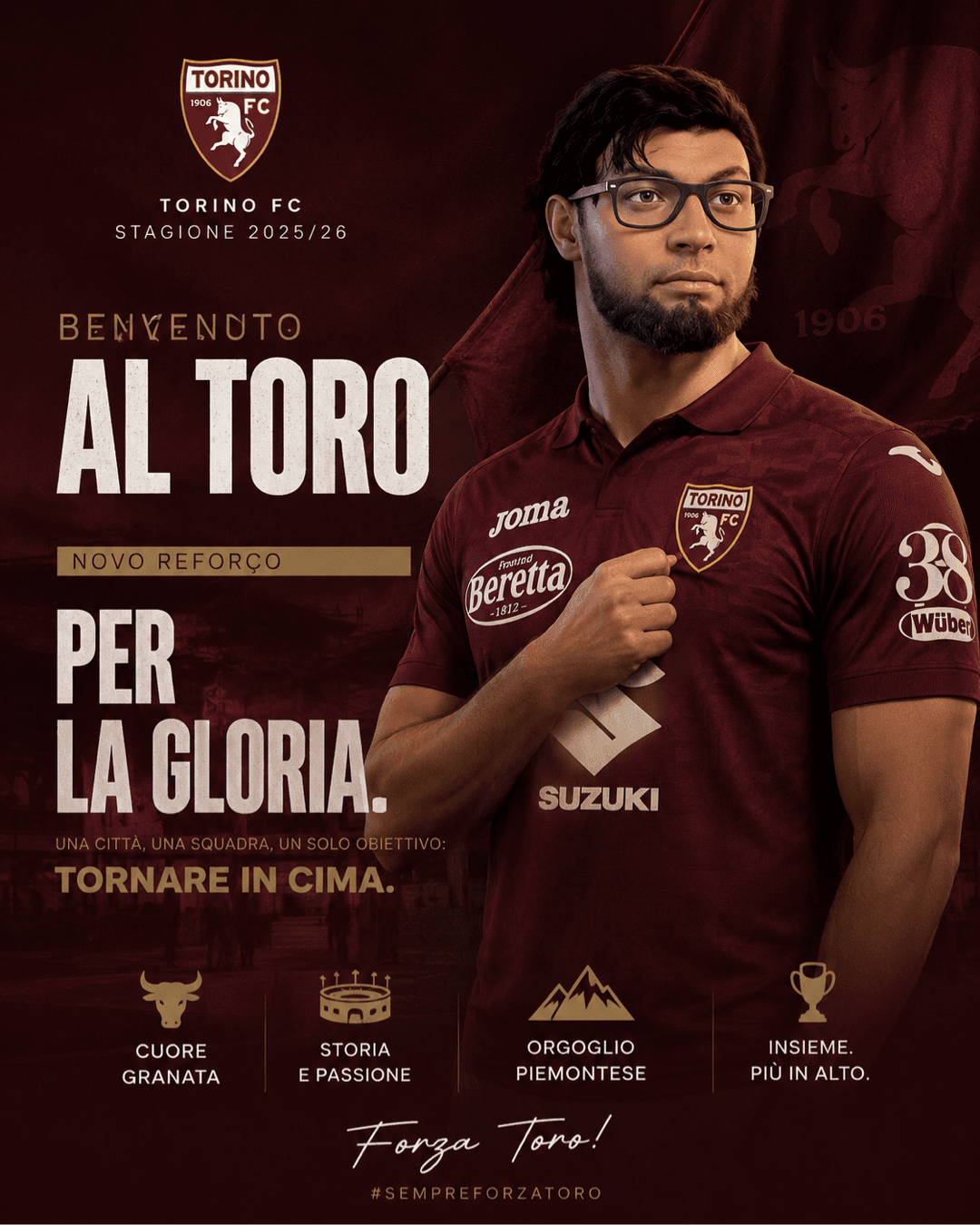 Novo tecnico para o Torino 25/26 Bernarso Soares promete renascer o Torino