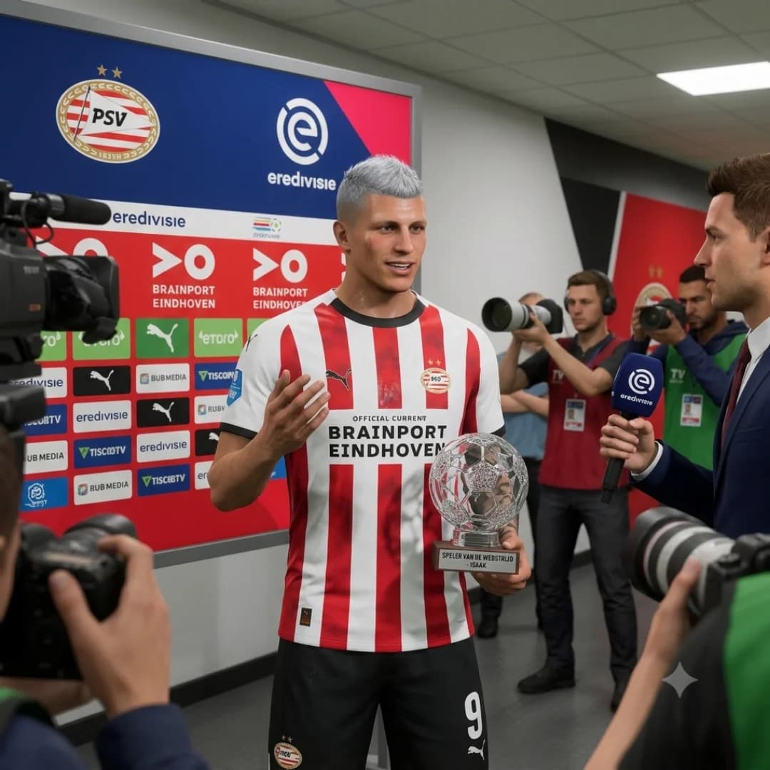 ⭐ Melhor em Campo! Isaak decide mais uma vez com um gol e lidera o PSV na vitória por 2–0 sobre o FC Groningen. Uma atuação de alto nível…