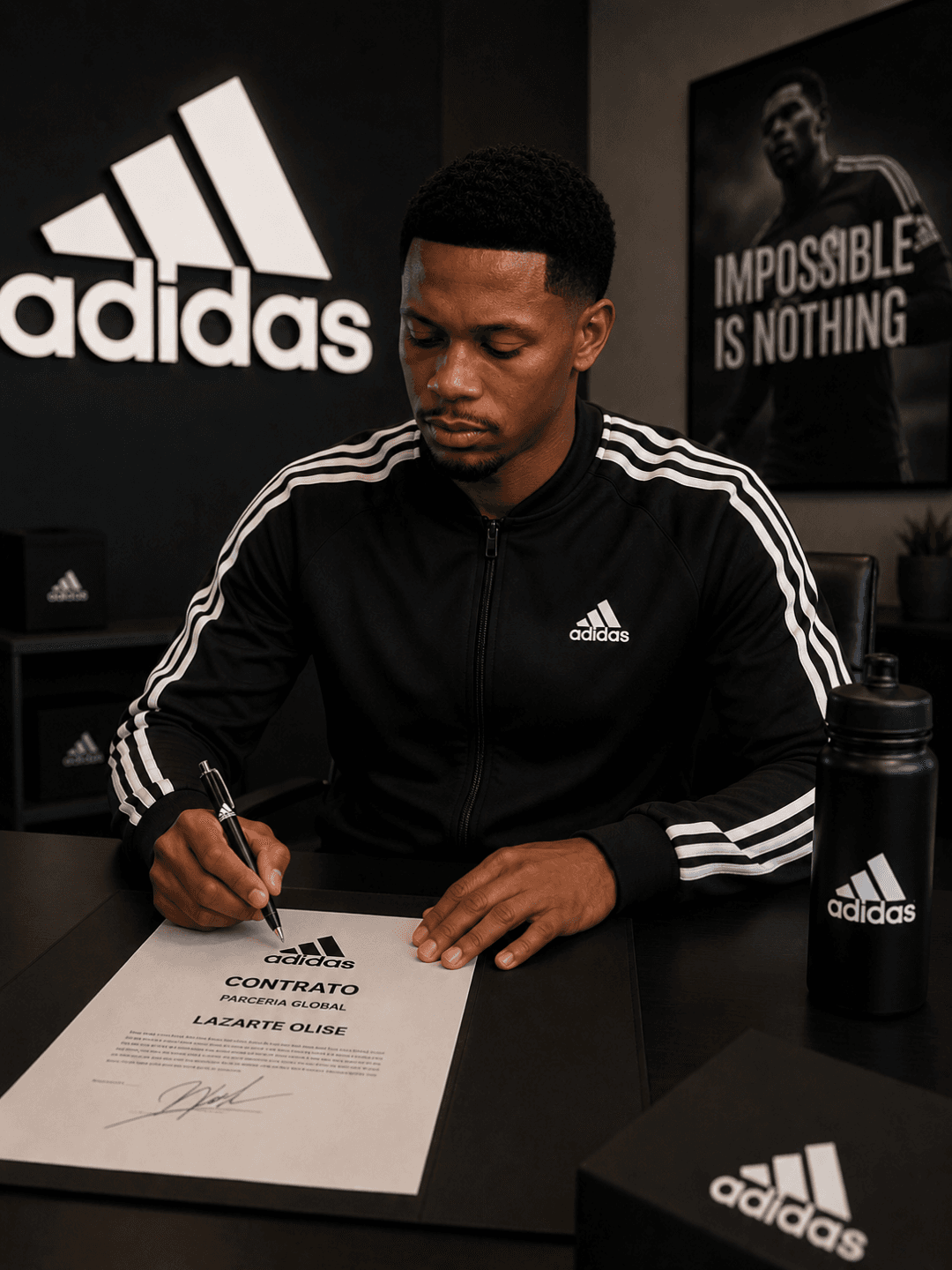 Um novo capítulo começa. Muito feliz por assinar com a adidas. Vamos por mais! ✍️⚽️