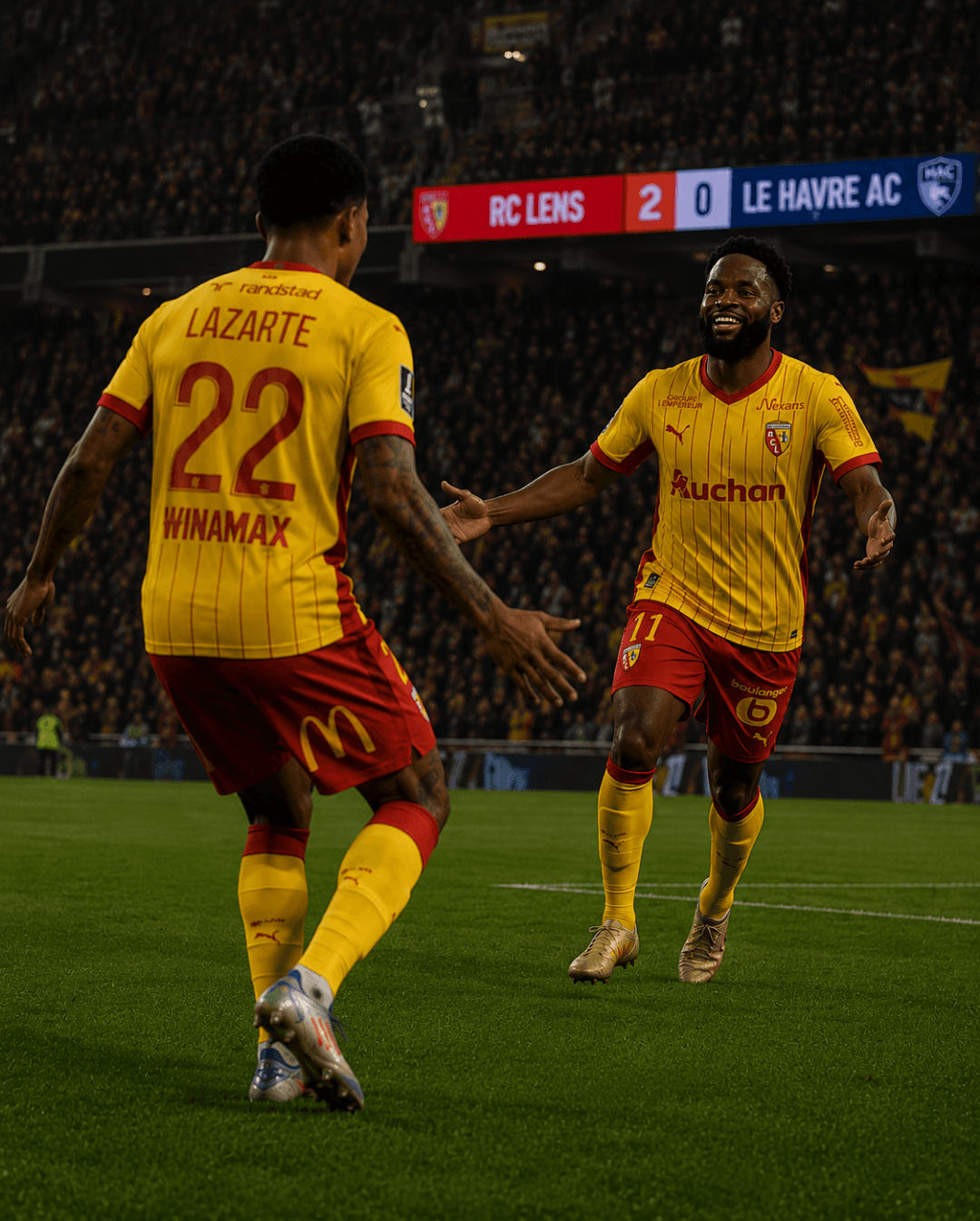 Mais uma pela Ligue 1! 🇫🇷❤️💛 Entrei aos 52', substituindo Saud, na partida contra o Le Havre AC. Aos 78', dei uma assistência para o g…