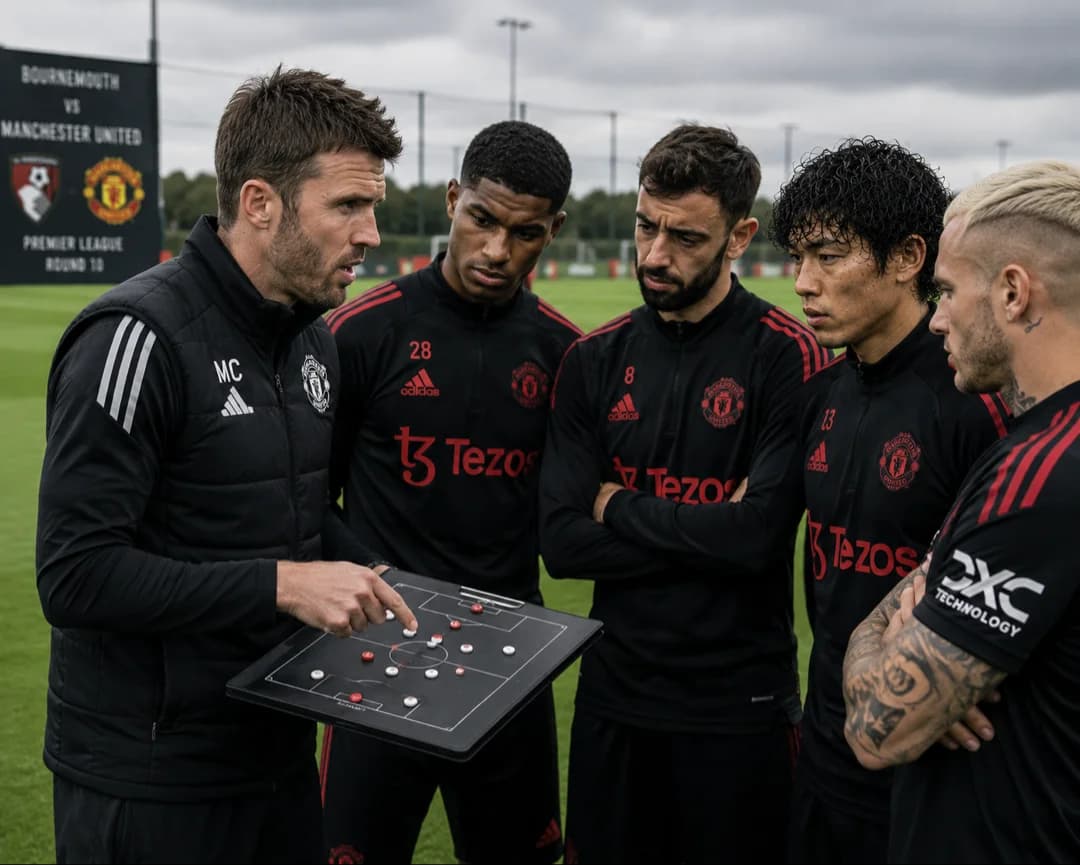Preparing against Bornemouth with Carrick and mates