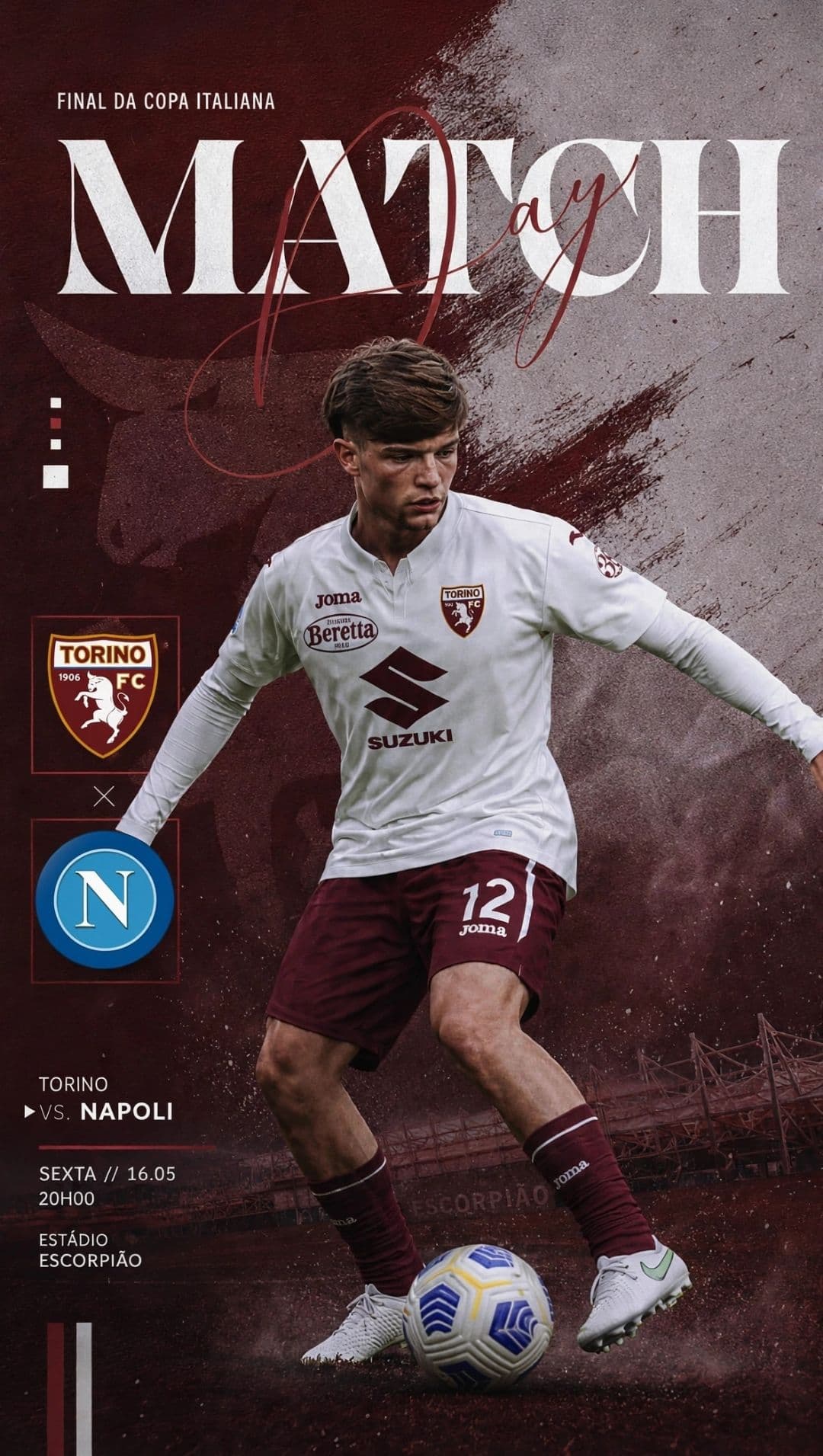 A grnade final da copa italiana finalmente chegou, forma semanas treinando para esse grande jogo🐂🔥