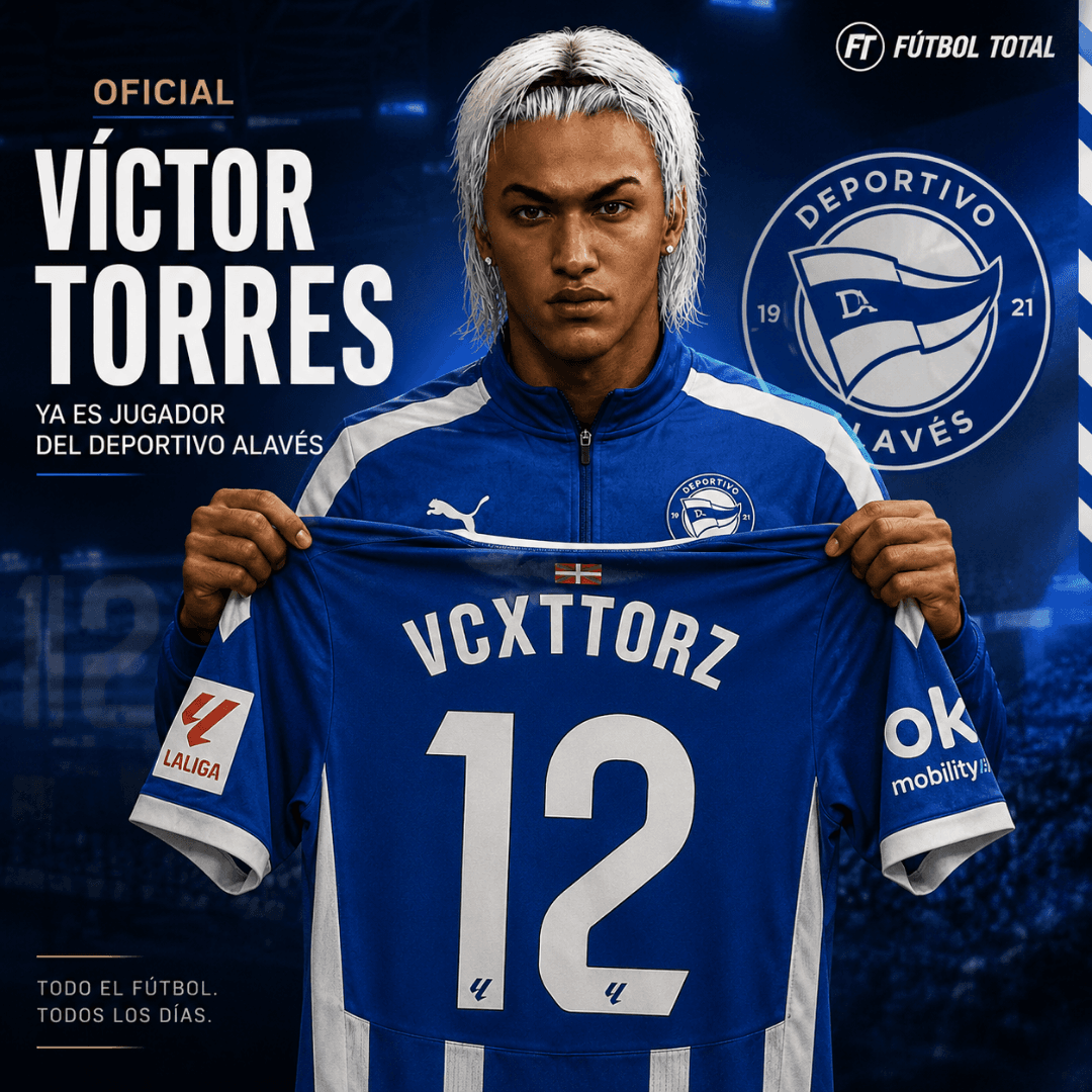 🔵⚪️ Víctor Torres (17) ya es jugador del primer equipo del Deportivo Alavés. El joven talento español ha sido promovido desde la cantera…