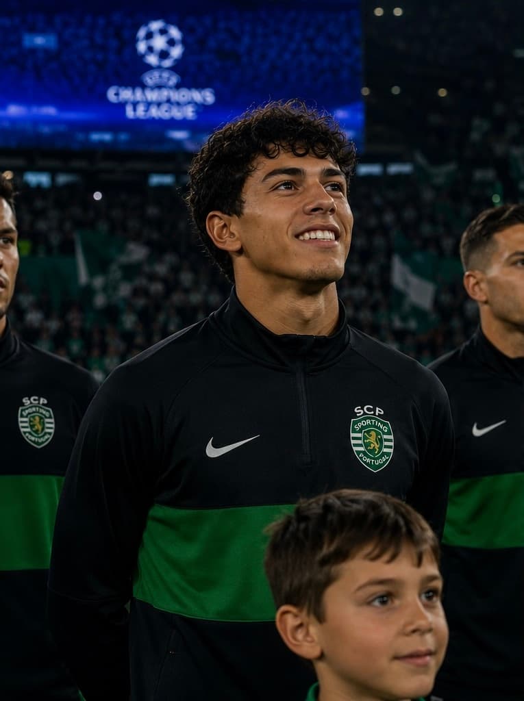 Primeira noite de Champions. Se a única forma de me parar é na falta, estamos no caminho certo. +3 pontos Leões💚🦁✨ #UCL #SportingCP