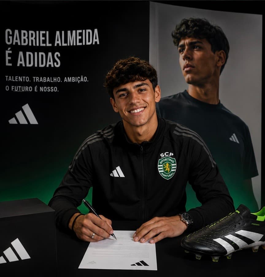Muito feliz em anunciar que agora faço parte da família adidas. 🤍⚽️ Mais um sonho realizado e um passo importante na minha carreira. Obr…