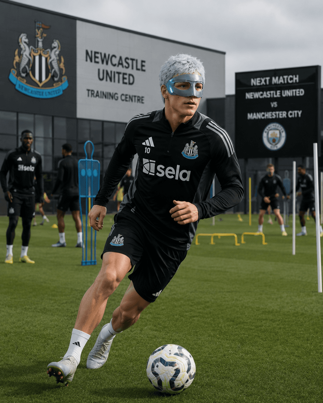 Treinando para a final da carabao cup