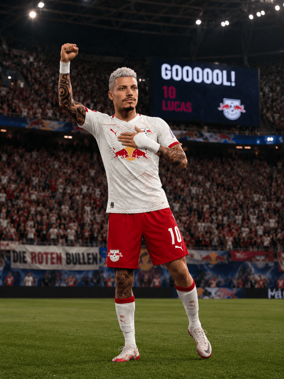 > Grande atuação do meu jogador! Ele marcou um golaço e garantiu a vitória do RB Leipzig. Com muita qualidade, finalizou com precisão, ve…