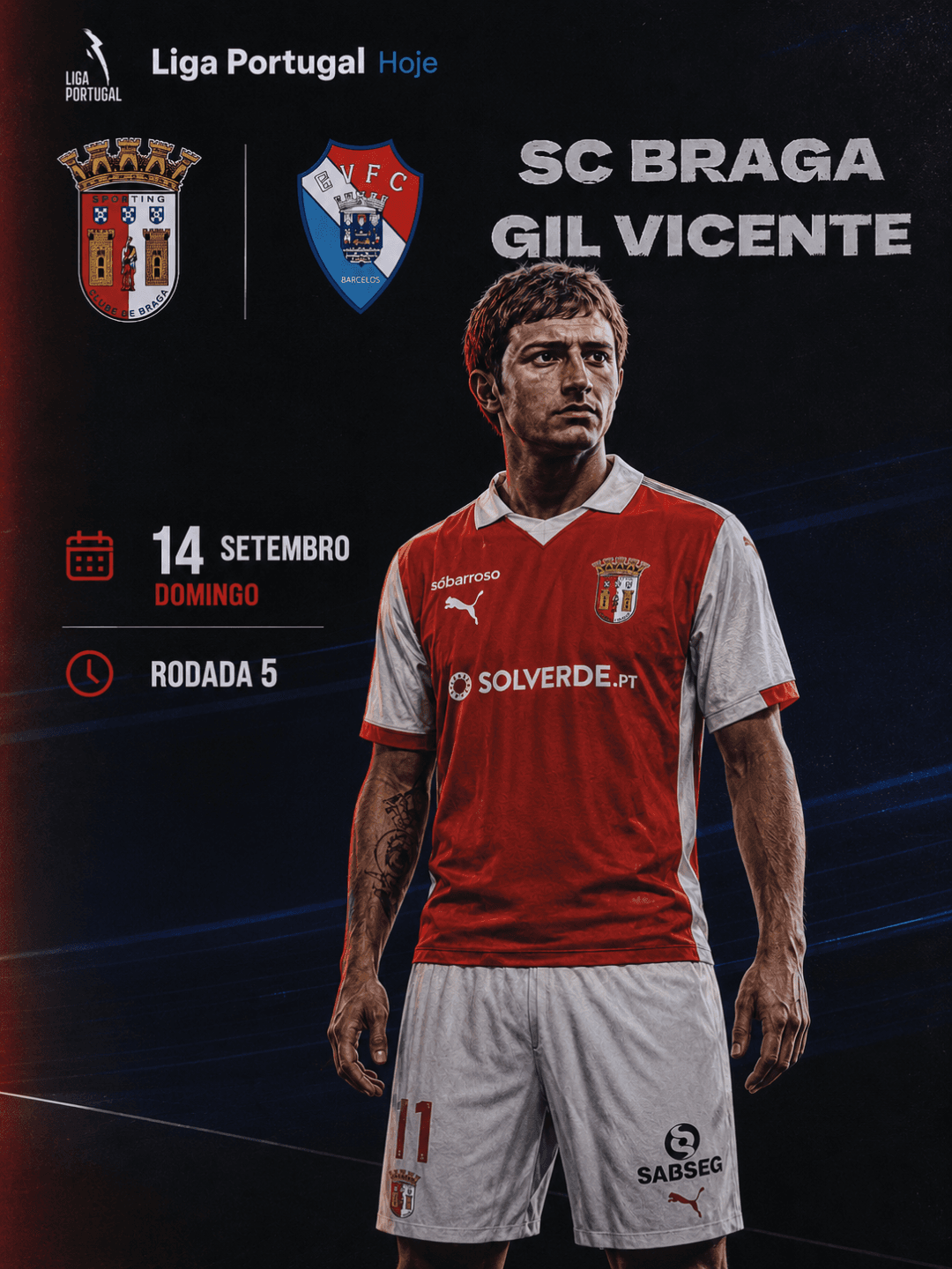 Rodada 5 contra o Gil Vicente em casa, junto a nossa torcida, vamos juntos.