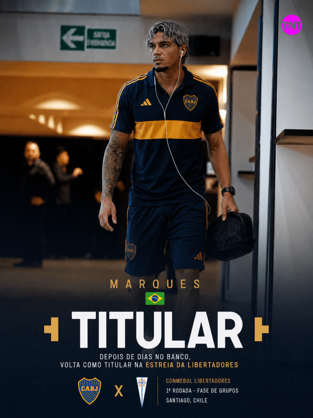 🇧🇷 Marques está de volta! Depois de alguns jogos no banco, o brasileiro será titular na estreia do Boca Juniors na CONMEBOL Libertadore…