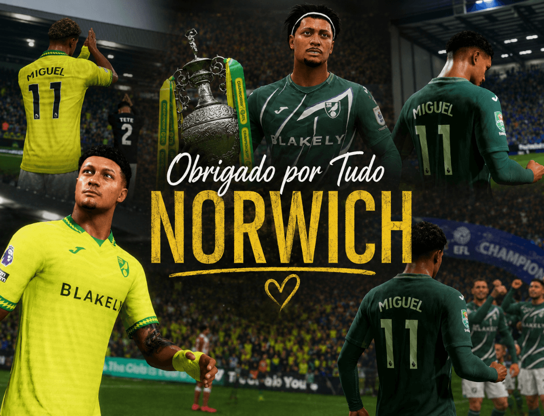 Obrigado por tudo, Norwich 💚💛 Cheguei com um sonho e saio com muito orgulho de tudo o que vivi aqui. Foram momentos inesquecíveis, conq…