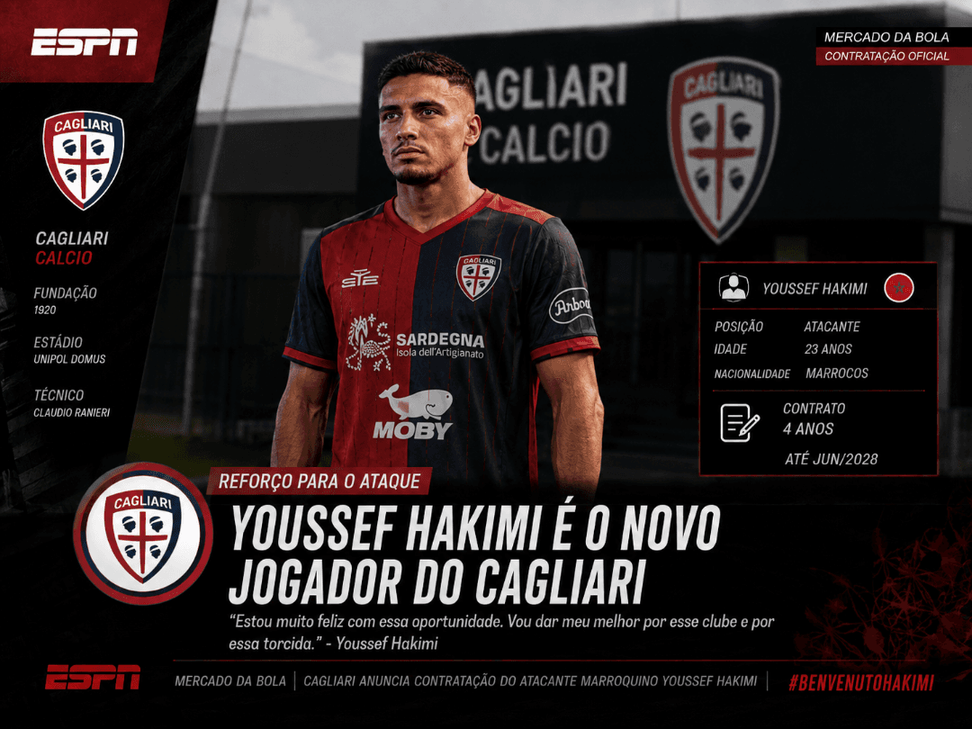 Sou o filho do hakimi e ESPN já anuciou