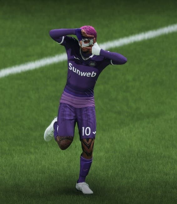 Quando a gente joga feliz, as coisas acontecem. 💜 2 gols, 1 assistência e Jogador do Mês. Obrigado pelo apoio de todos!
