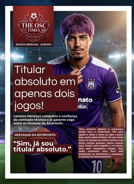 “Titular absoluto em apenas dois jogos!” Exclusiva com {@}[Lorenzo Montoya](6a4f1108fc71238d65e5f8a1)