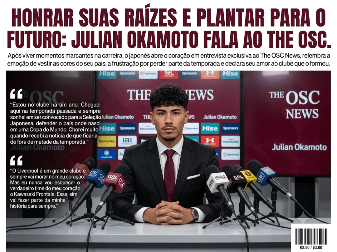 {@}[👑Julian Okamoto✨](6a276d04d32288b0da84fd4c) fala sobre o passado e seus planos para o futuro no novo clube