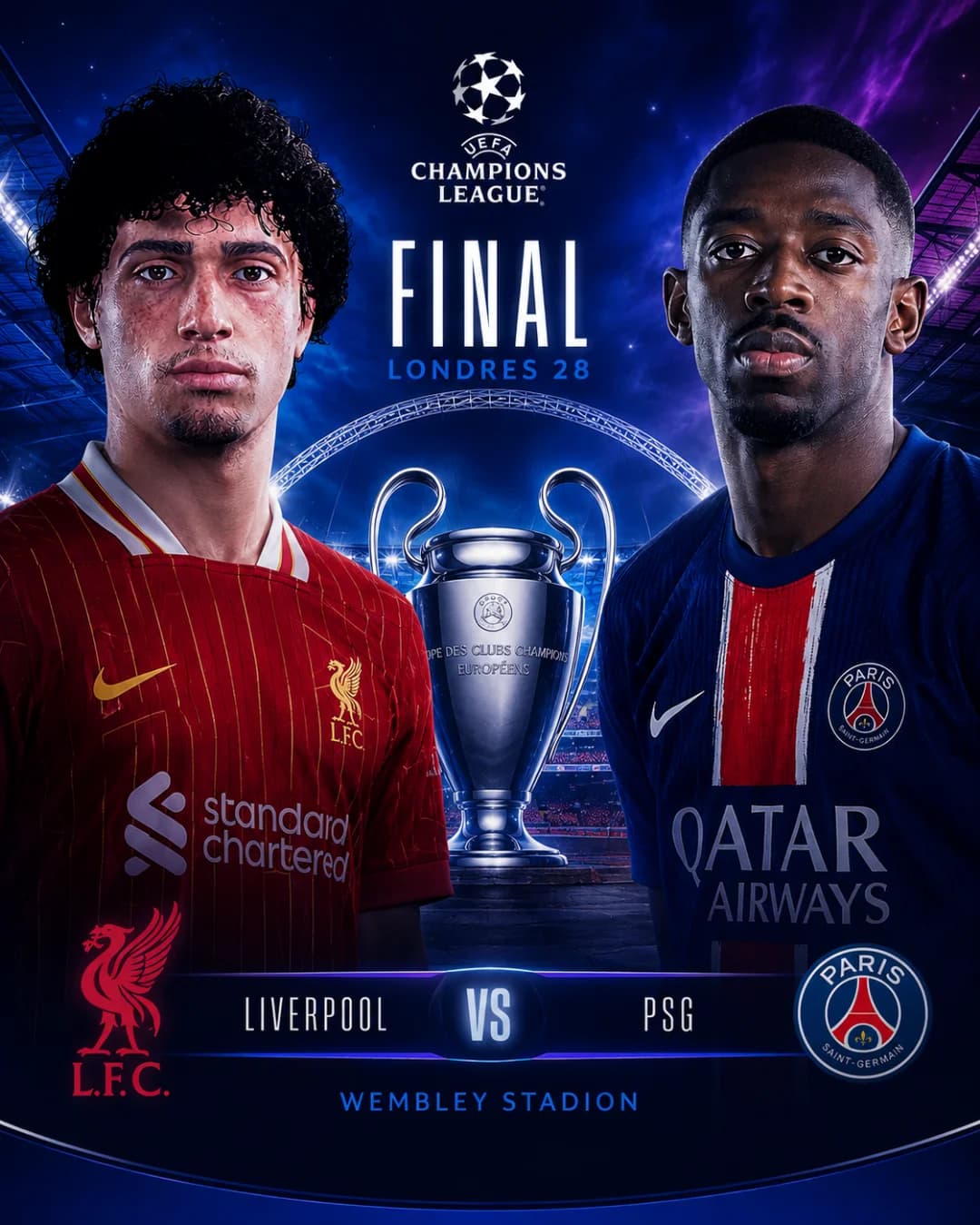 Chegou a Grande Hora! A Grande Final da UEFA Champions League. 🔥⚽🇧🇷. #FJ #Final #FernandoJr #ChampionsLeague #Liverpool