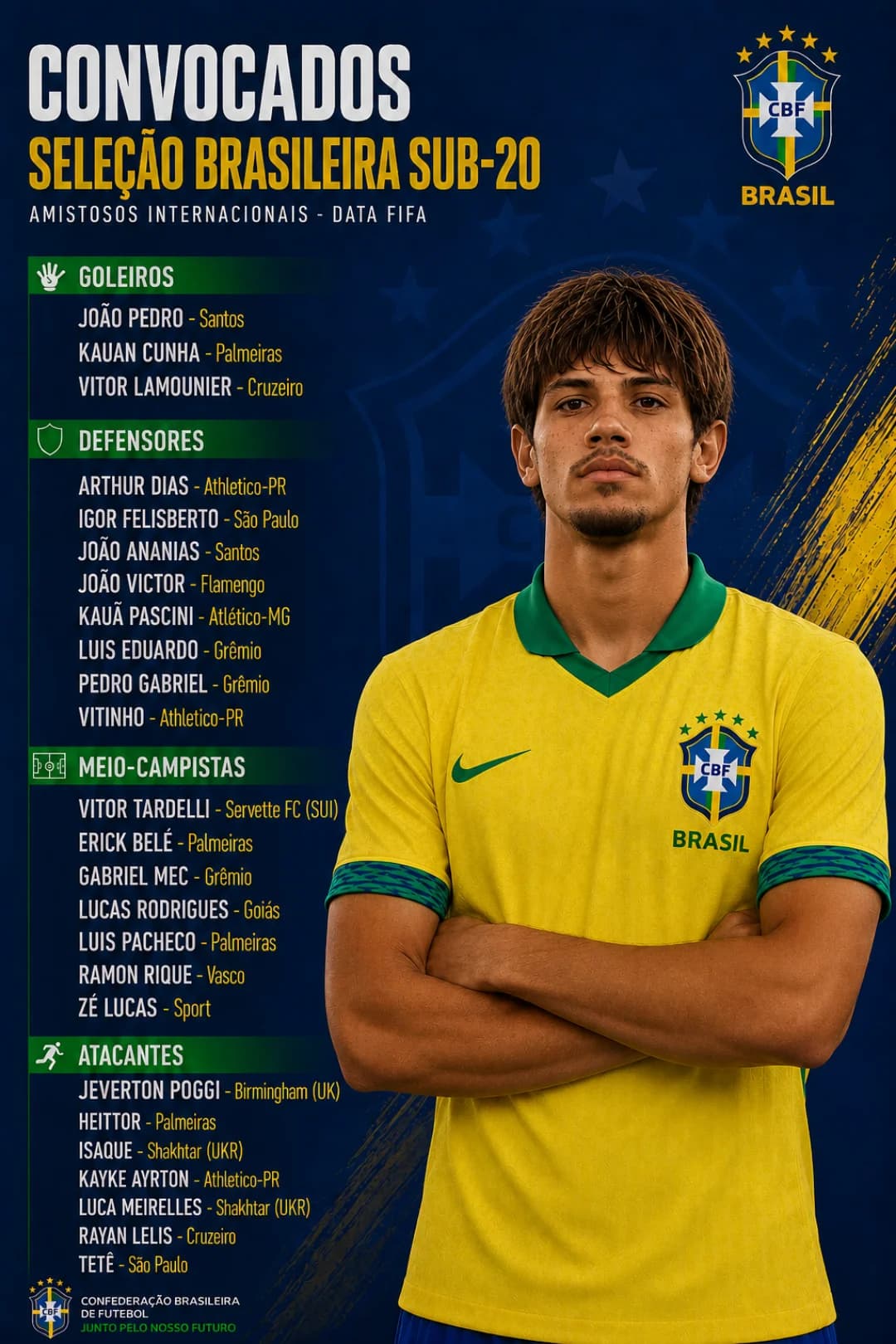 Sonho pra uns, realidade pra nós. Bora, Tardelli.🇧🇷🤝 #Brasil #Sub20 #CBF #Duo #Amarelinha #Focados
