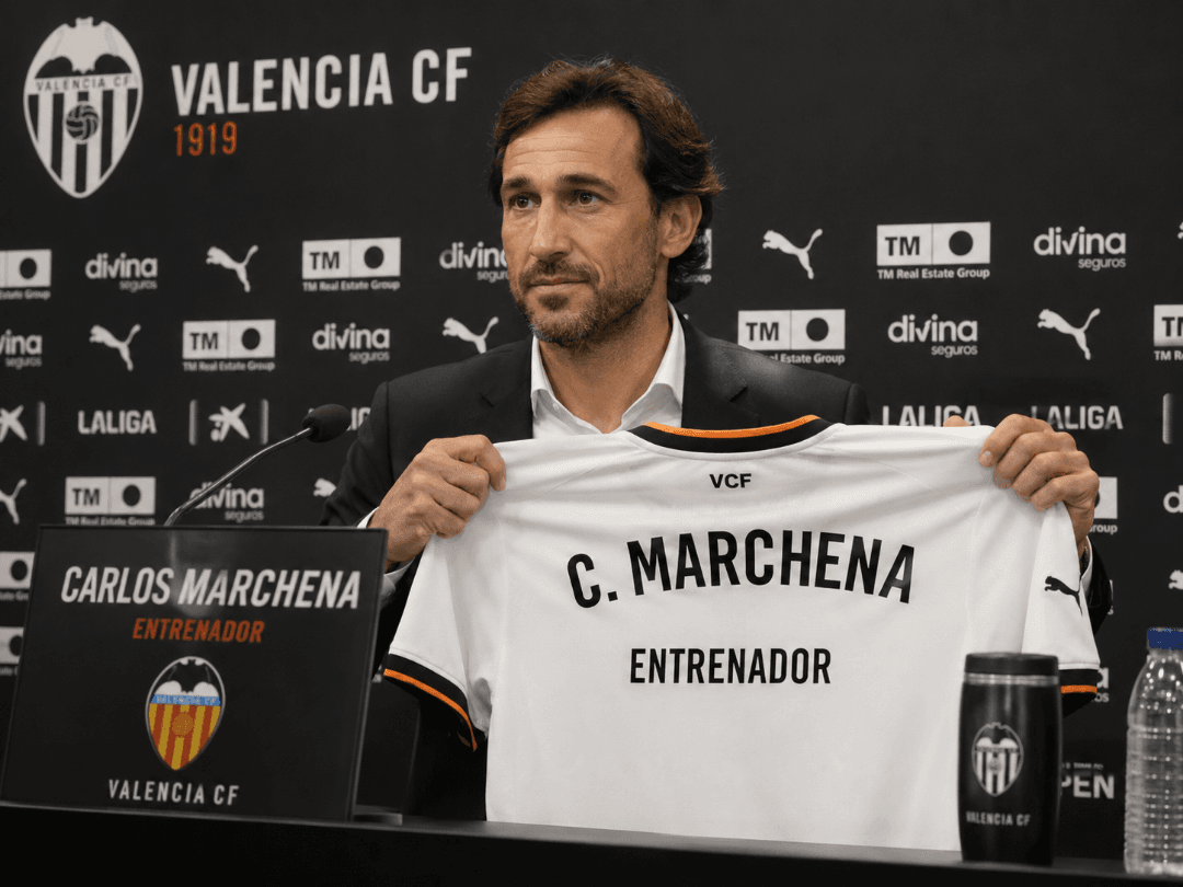 Carlos Marchena assume o Valencia após o antigo treinador ser despedido
