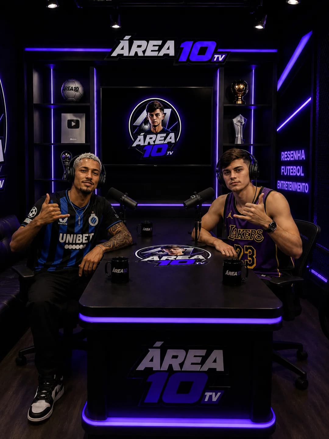 🎙️ Resenha internacional na Área 10 TV! 💜🔥 Hoje, Gabriel Mello, jogador do Club Brugge, é o entrevistado da vez! 🇧🇪 Papo sobre futeb…