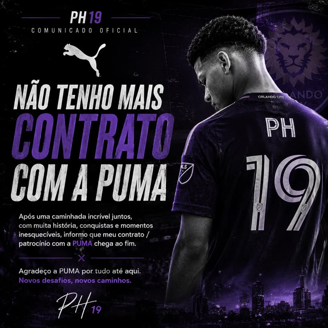Fim de um ciclo. 🐆🤝 Obrigado, Puma, por fazer parte da minha trajetória. Novos desafios estão chegando. 👀⚽