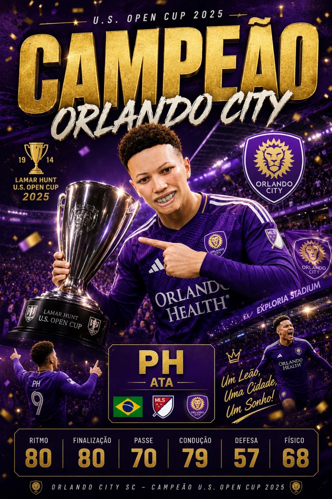 Sonhos não têm limite. Campeão da U.S. Open Cup 2025 com o Orlando City. Obrigado a todos que fizeram parte dessa caminhada. Isso é só o …
