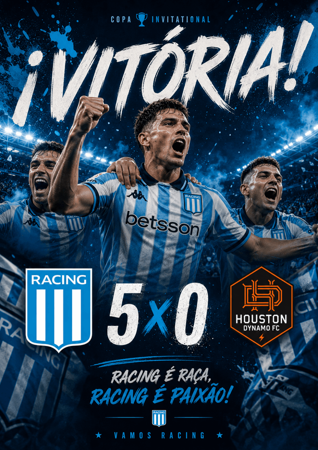 Nossa estreia foi um grande sucesso, se continuarmos assim, poderemos levar a taça pra casa 🔥