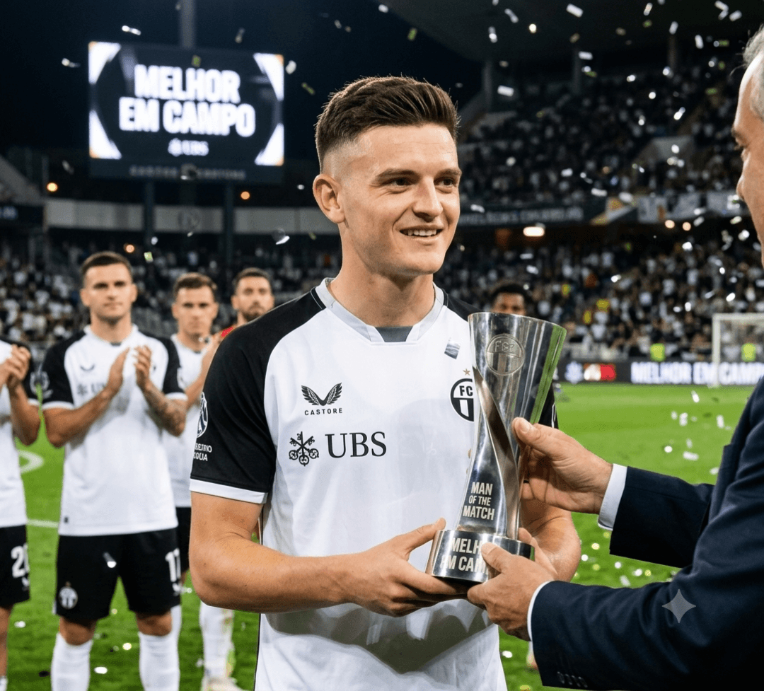 Prêmio de melhor em campo contra o Cádiz. Pré temporada a começar com o pé direito💪