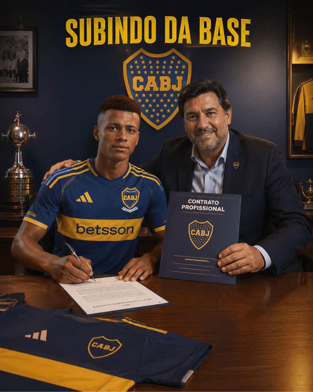 Subi para o profissional!! VAMOS BOCA