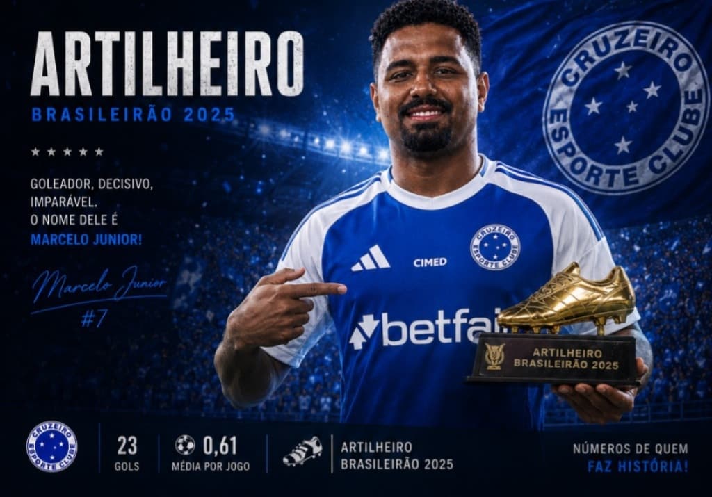 ⚽🥇 *ARTILHEIRO DO CAMPEONATO BRASILEIRO 2025* Que este seja apenas o primeiro de muitos capítulos dessa história💙🦊