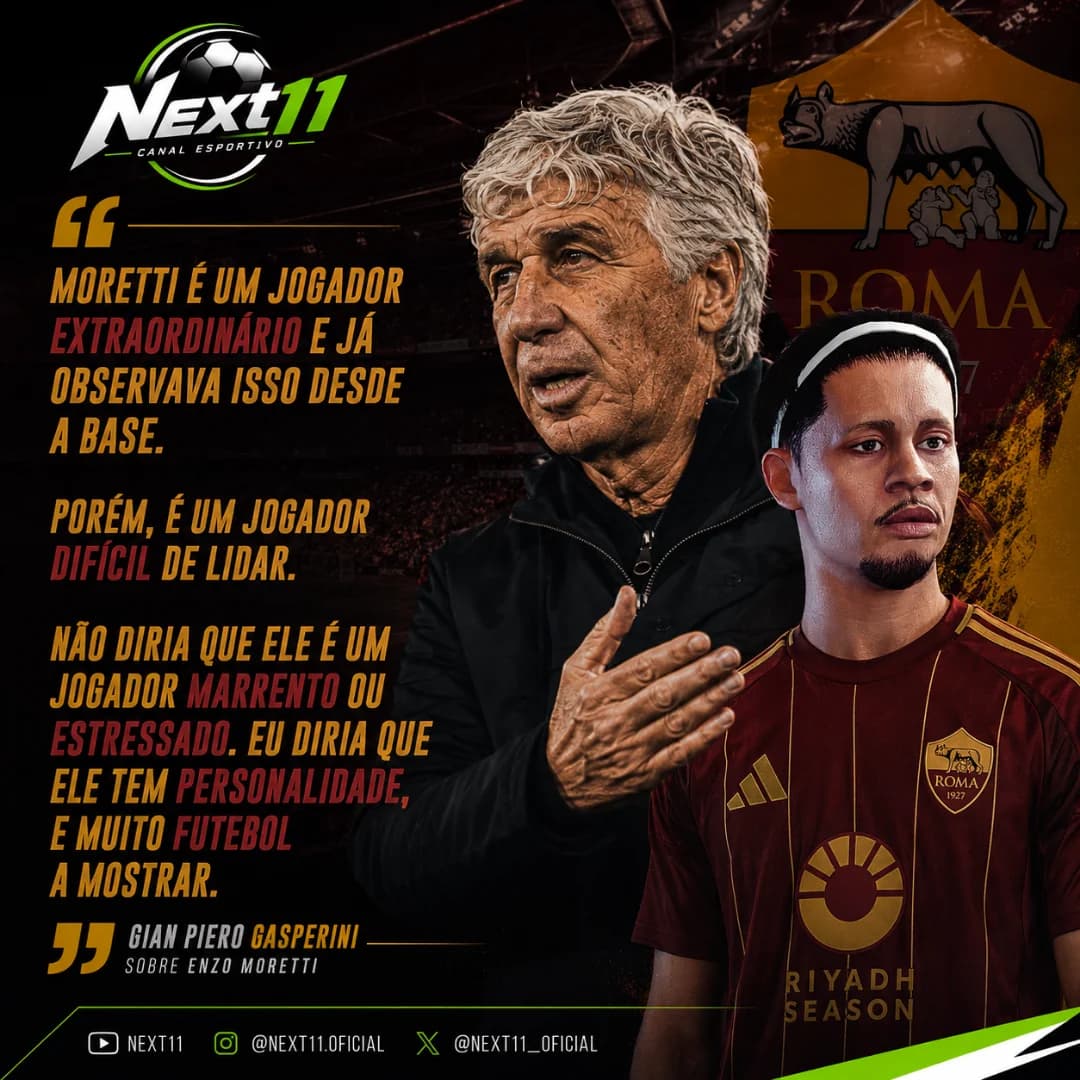 Gasperini falou sobre Moretti, confira: