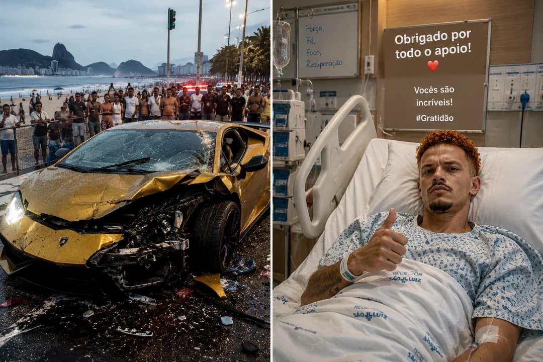 Nascimento sofreu um grave acidente de carro durante as férias após a Champions League. As primeiras informações indicam que o atacante b…