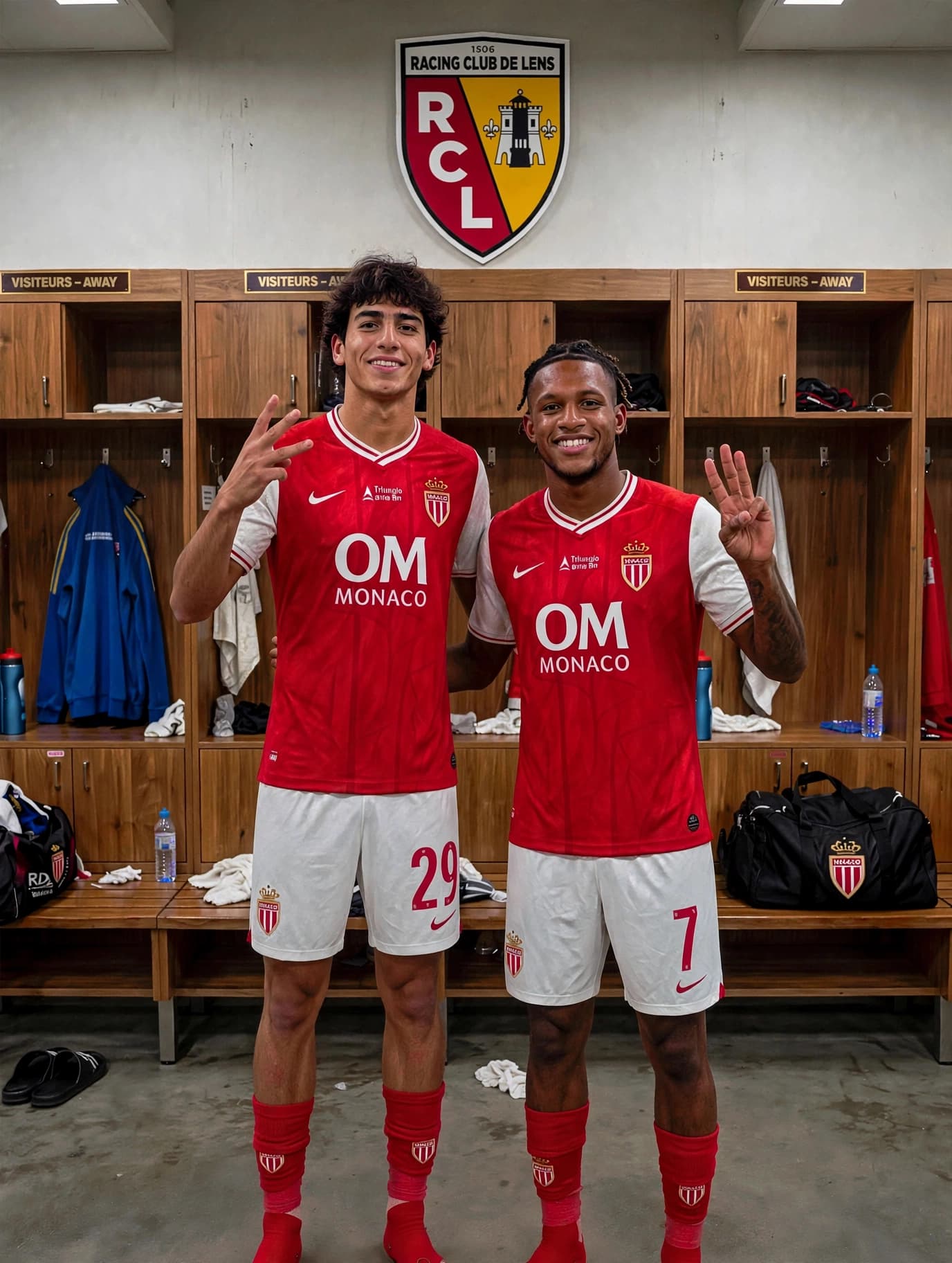 Liga Francesa Lens 1x4 Mônaco +2 gols⚽️✅ Foto com o Danilo Santos