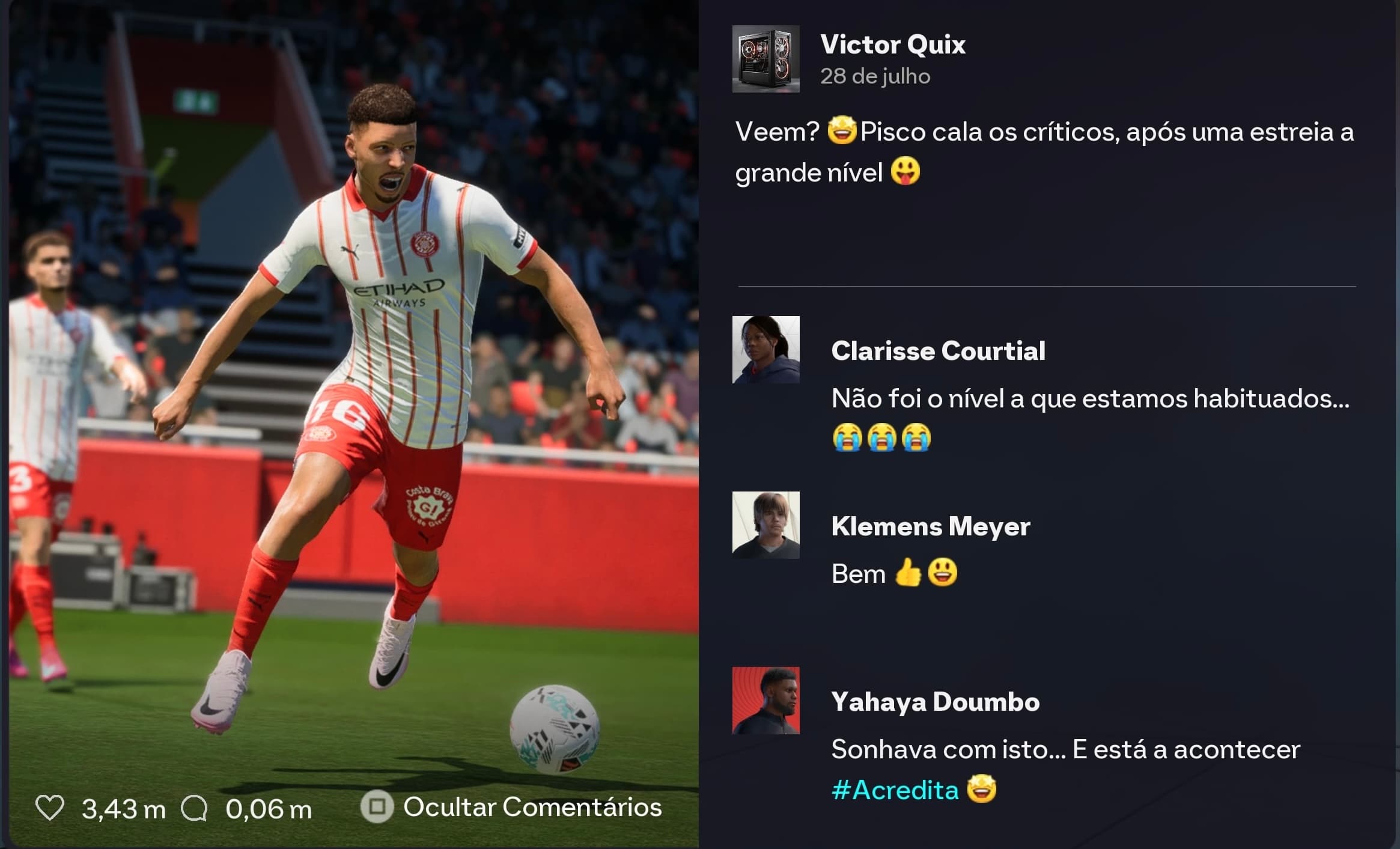 Enquanto falam eu meto a bola na rede 🤫🤫🤫