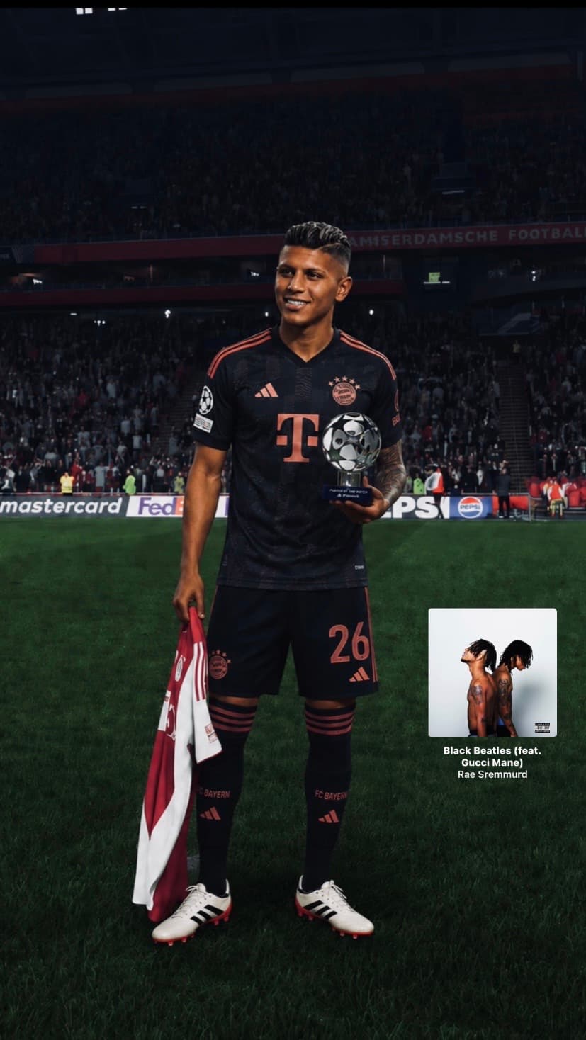 ¡Las noches de Champions me emocionan! 🤩 ¡Vamos, @fcbayern! ❤️🤞🏽