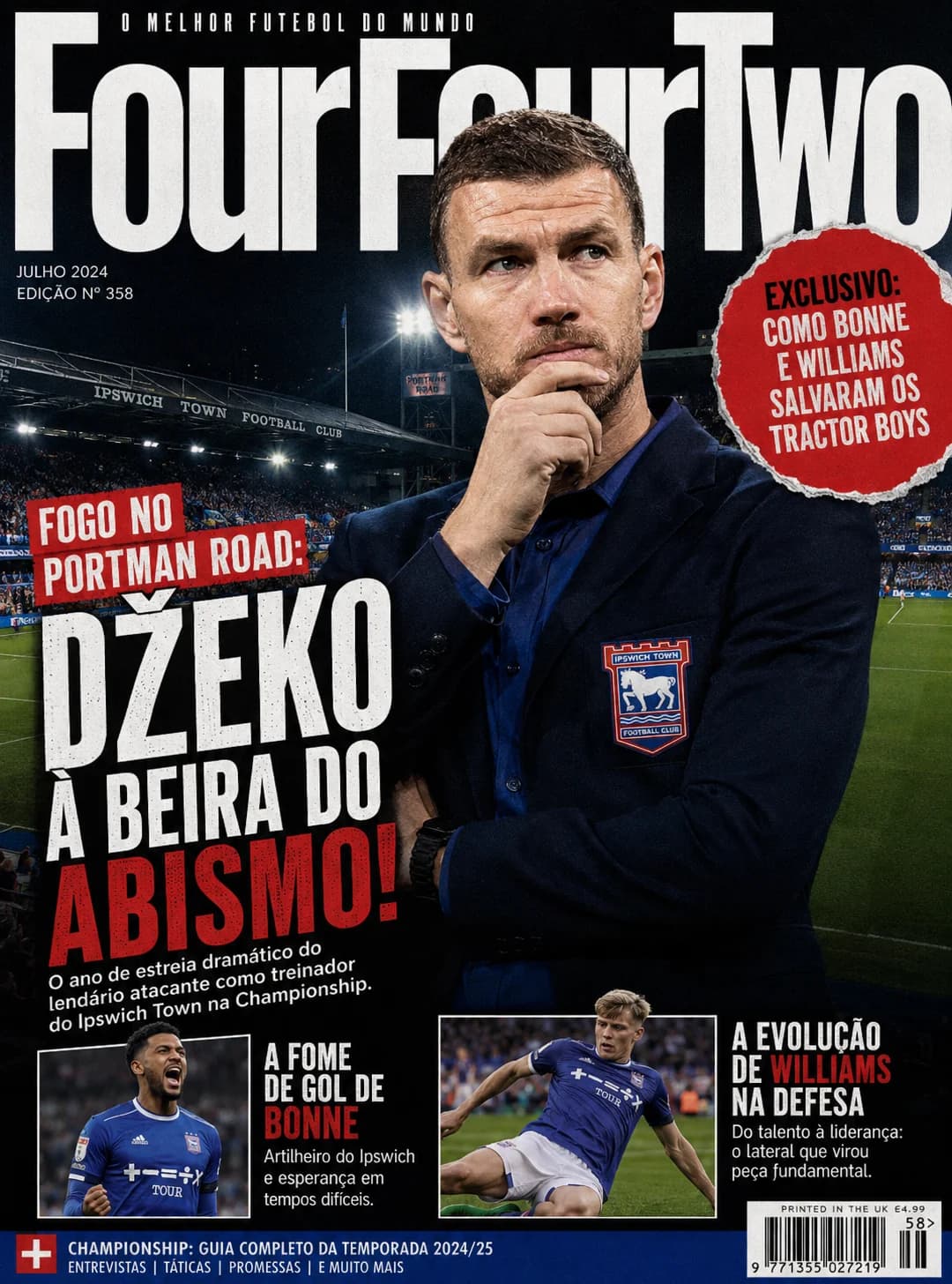 📰 NOVA EDIÇÃO DA FourFourTwo! O primeiro ano de Edin Džeko no comando do Ipswich Town foi marcado por pressão, sofrimento e permanência …