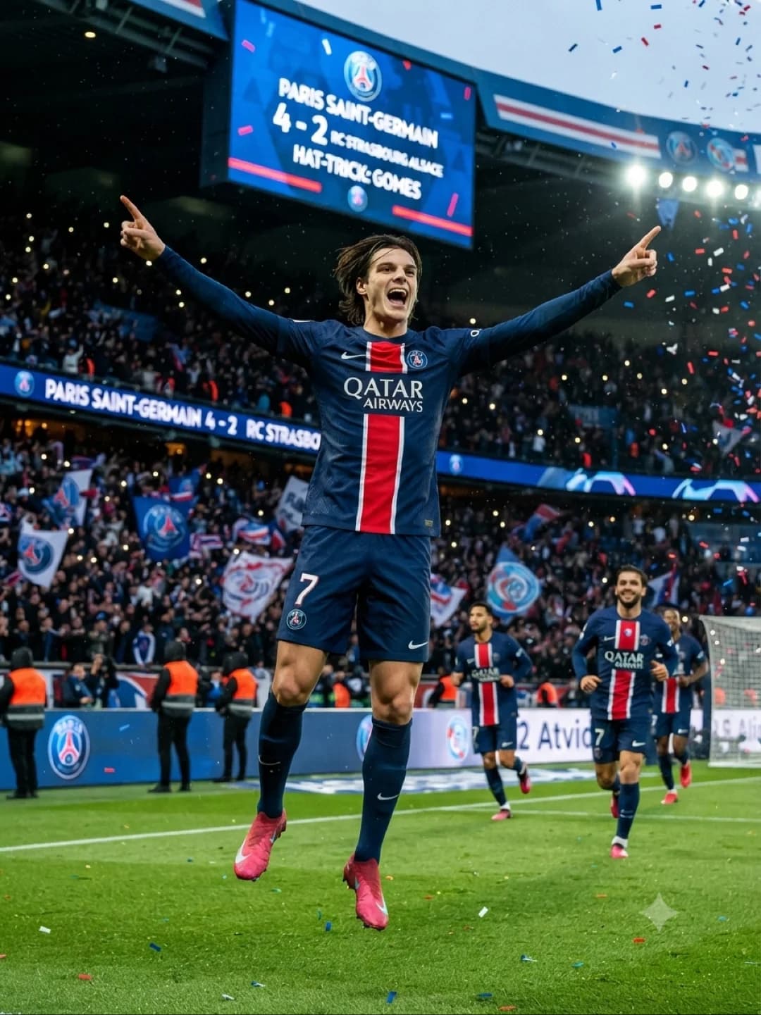 Que partida meus amigos, após voltar de lesão, fora dos gramados por um mês, Um hat trick pra fechar o caixão e PSG ganhar a Ligue 1