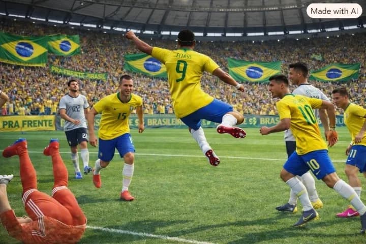 Contra eles o papo é outro. Aqui é Brasil, irmão! 🇧🇷🔥 “No Maracanã, o tango vira samba.” #brasil #VaiBrasil BRASIL 1 X 0 argentina